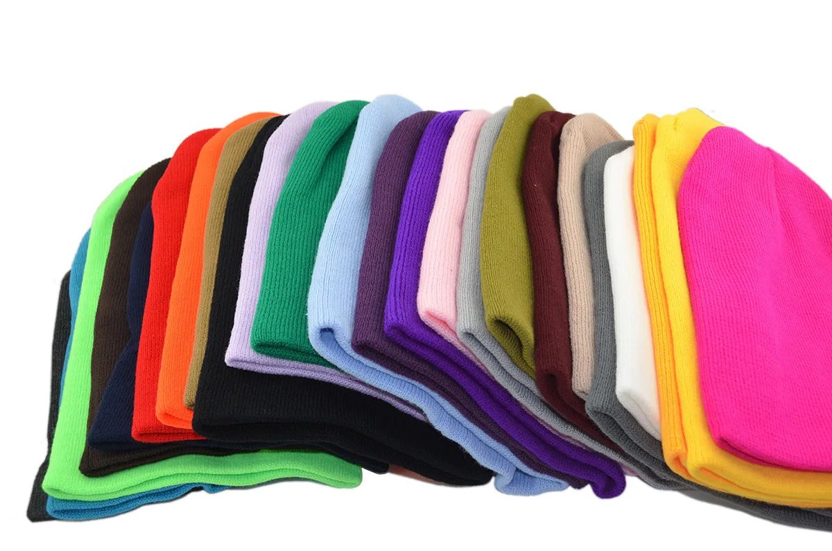 

2019 Knit Hats Cap For Women Men Hot Sale Simple Style Pure Color Winter Hats Skullies Beanies Man Hats Beanie Warm Cap