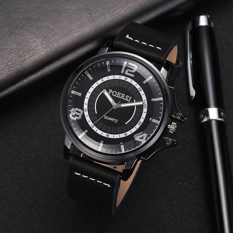 Бизнес для женщин часы леди наручные кварцевые часы из искусственной кожи круглый мода подарок TT @ 88