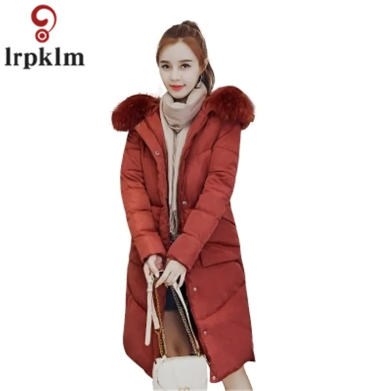 Women Parkas Long Winter Loose Cotton Coat Female Hooded Winter Jacket Women 2018 Women Winter Coat Korean Style LZ979 (6)