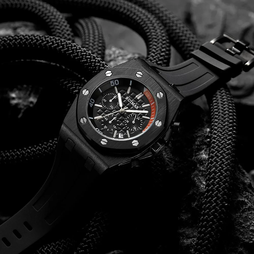 Мужские спортивные часы Топ бренд класса люкс кварцевые ЧАСЫ Hublo бизнес силиконовый ремешок часы мужские наручные часы Relogio Masculino