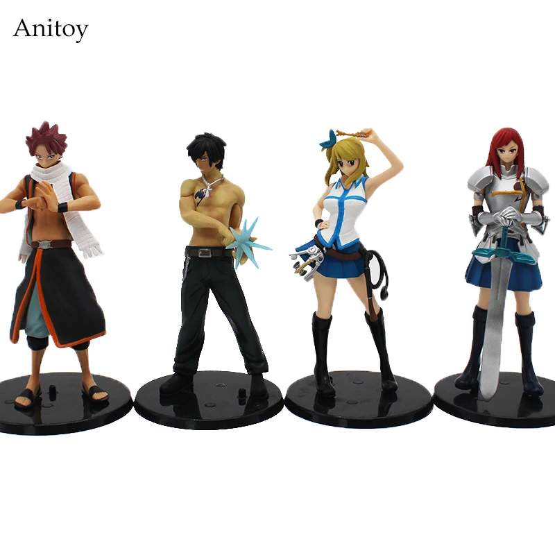 My Secret Littleworld Of Heaven Comprare Anime Fairy Tail Lucy Heartfilia Erza Scarlett Grigio Fullbuster Natsu Dragnir Pvc Figure Da Collezione Modello Giocattoli 15 Cm Miglior Prezzo Online