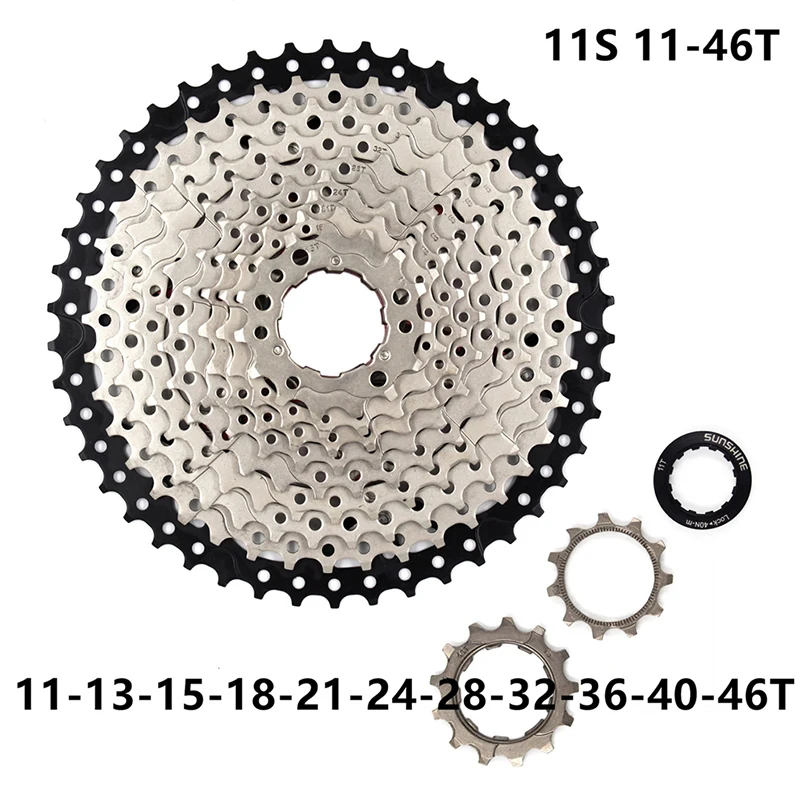

SUNSHINE 11S 46T 50T Bicycle Flywheel Sprockets Wide Ratio MTB Mountain Bike Bicycle Component parts