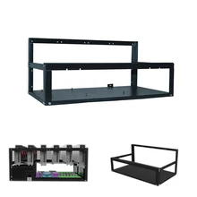 Hot Sale Steel Coin Open Air Miner Mining Frame Rig Case Up to 6 GPU BTC LTC ETH Ethereum EM88