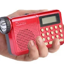 Мини Портативный Перезаряжаемый цифровой светодиодный дисплей Панель Стерео FM радио динамик USB TF mirco для SD карты MP3 музыкальный плеер