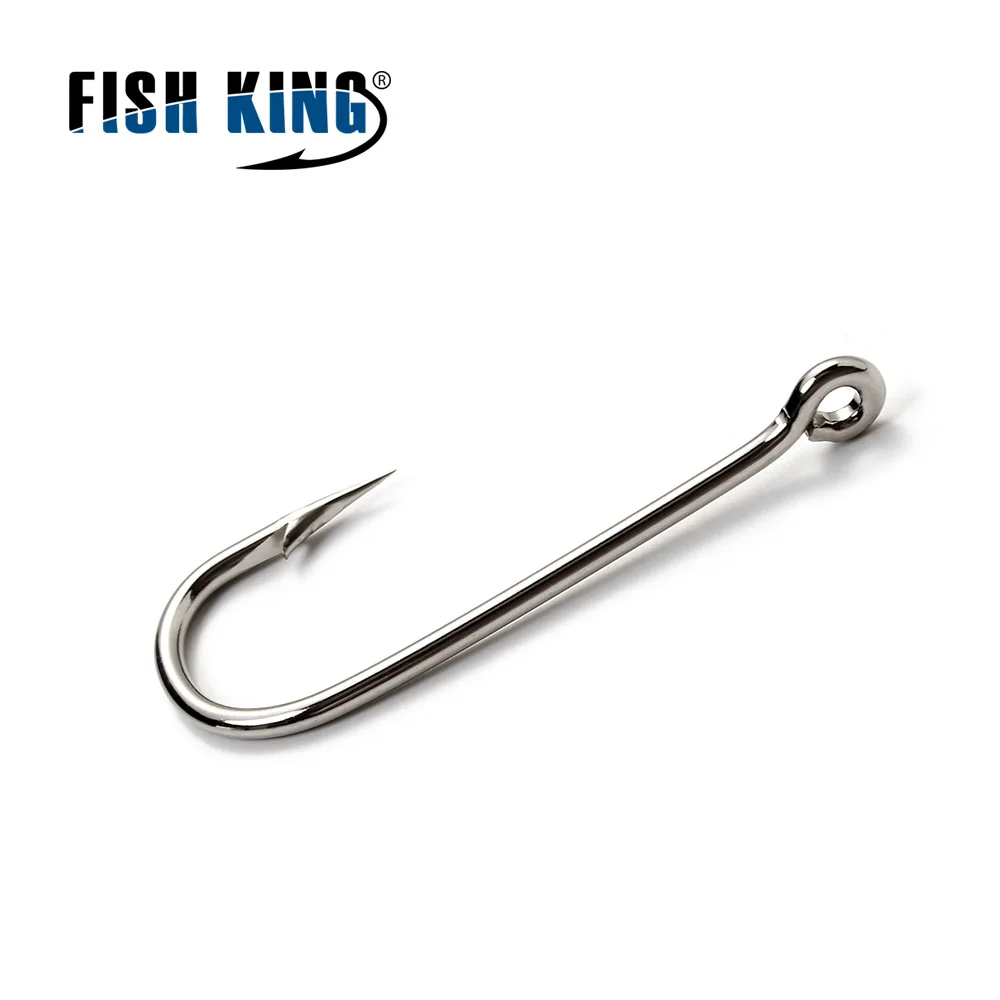Рыболовный крючок FISH KING 10 20 #100 шт. мягкие крючки для приманки с длинным
