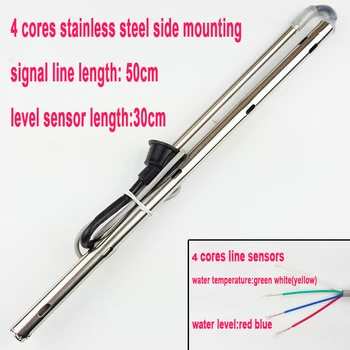 

solar energy water heater temperature water level sensor 4 cores stainless steel side mounting water heater tank tube probe CGQ8