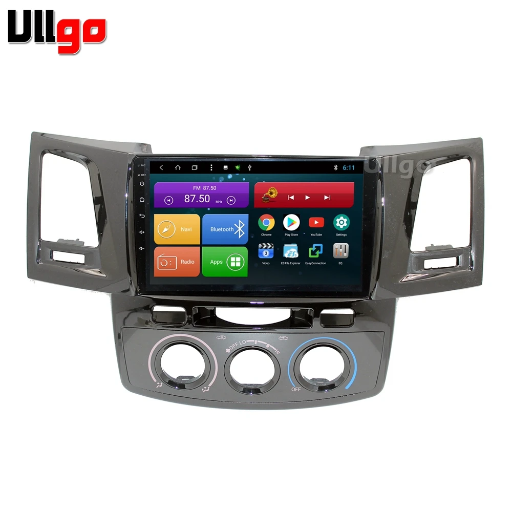 9 дюймов Восьмиядерный Android 9,0 автомобильный DVD gps для Toyota Hilux Vigo Fortuner Авторадио gps автомобильный головной убор с BT RDS wifi зеркало-ссылка