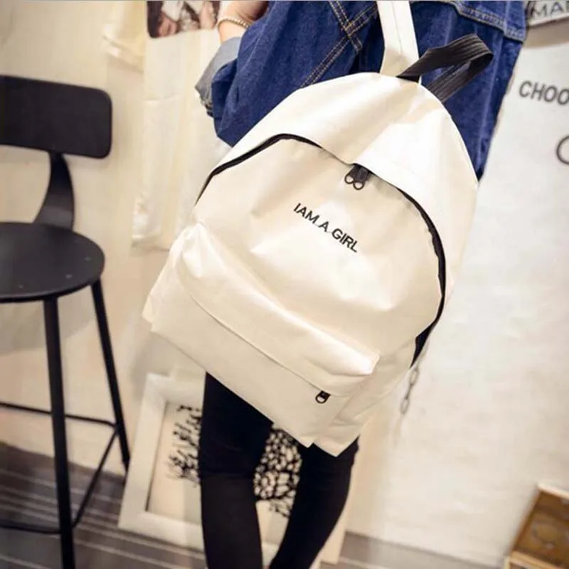 Zebella Simple Fashion Canvas Bag Female Korean Backpack For Women School Student Teenager Girl Mochila Escolar Women Backpack 2018 new canvas women backpack big girl student book bag high quality ladies school bag for teenager