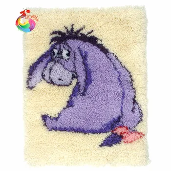 

Carpet embroidery Cute Donkey Kits for embroidery needlework cross-stitch embroidery kits embroidery diy Latch hook rug kits