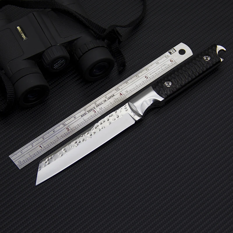 

EDC VG10 Steel Fixed Blade Knife Tactical Utility Knife Outdoor Straight Knives Self Defense Camping Tools Hunting Knives Tools