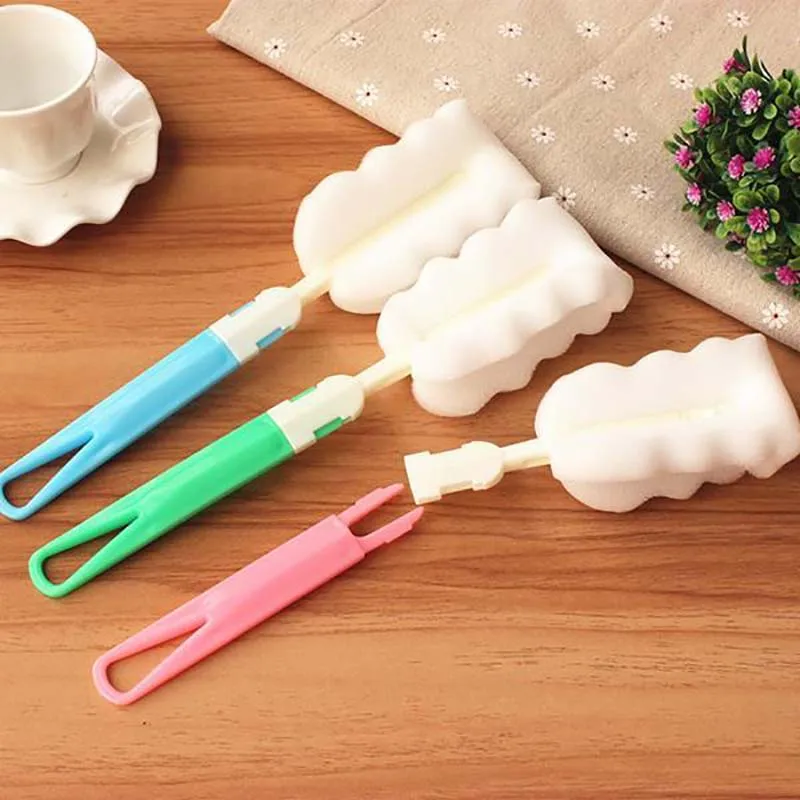 

Infant Special With Handle Kitchen Cleaning Baby Milk Bottle Brush High Grade Clean Sponge Utensils Brush Glass Special Brushes