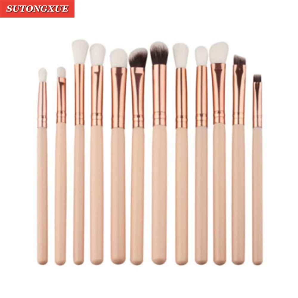 

New Arrives 12pcs Makeup Brushes Set Tool Eyeshadow Eyeliner Eyebrow Concealer Lip Eyes Beauty Make Up Brush Kits