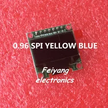 Xiasongxin свет 5 шт. 0,9" /желтый/синий/O светодиодный модуль 128X64 O светодиодный ЖК-дисплей светодиодный Дисплей модуль 0,96" SPI Коммуникационный MODU