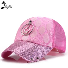 Кепки быстросохнущая летняя Солнцезащитная бейсболка Chapeu Повседневный Спортивный Бюстгалтер с сеткой Женская бейсбольная пятиконечная звезда железное кольцо шляпа