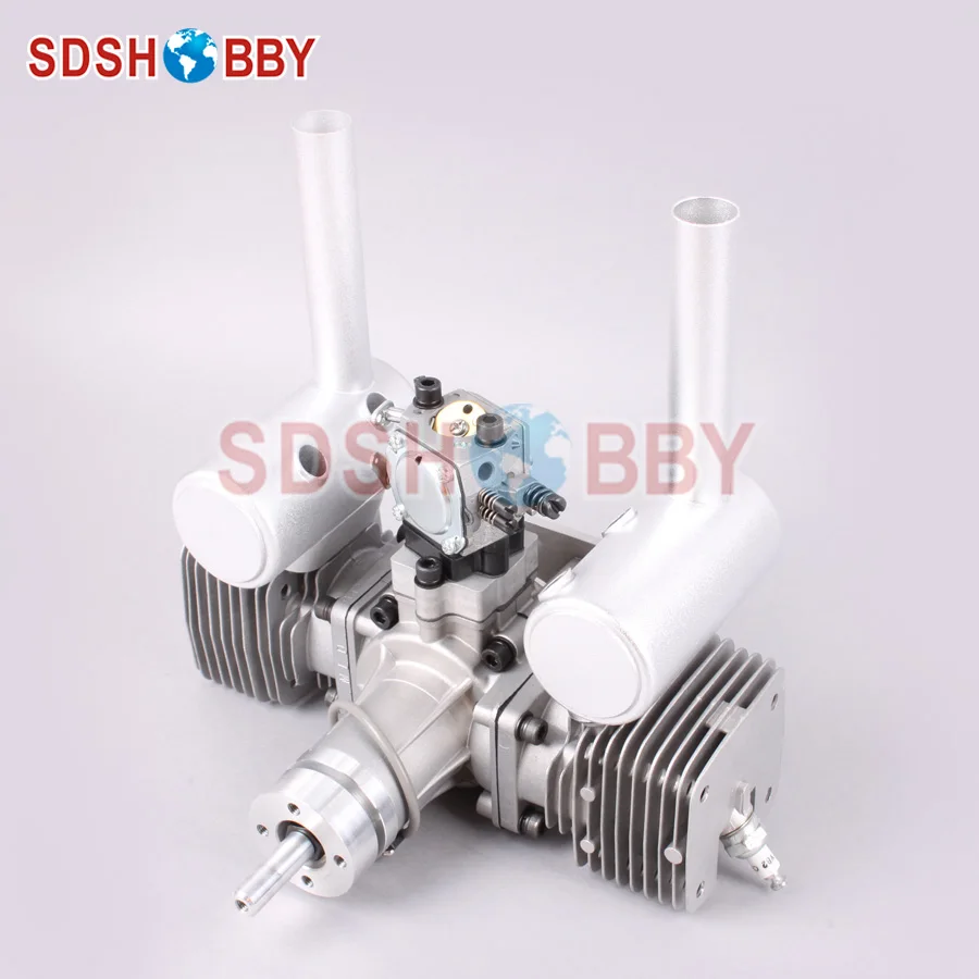 Двухцилиндровый газовый двигатель MLD70 70CC обновленная версия с новым CDI и