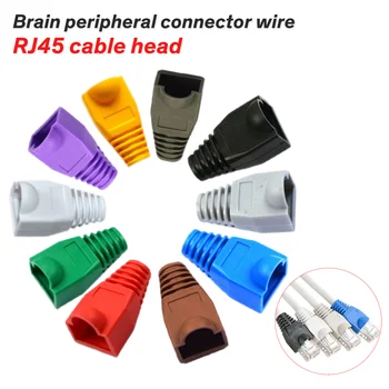 

20pcs RJ45 Cap Connector CAT5E CAT6 Plug Cap Ethernet Network Cable Strain Relief Boot Protect Cover 10 colors