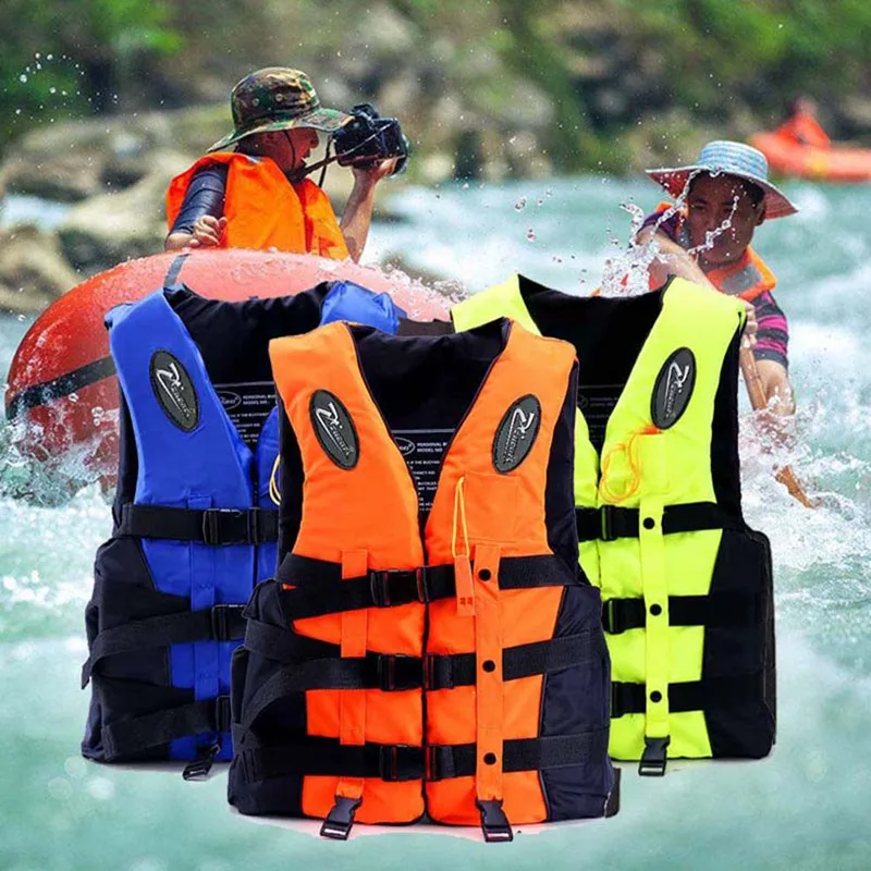Взрослый дрейфующий спасательный жилет со свистком для водных видов спорта, куртка для человека, Детский жилет, куртка для плавания на