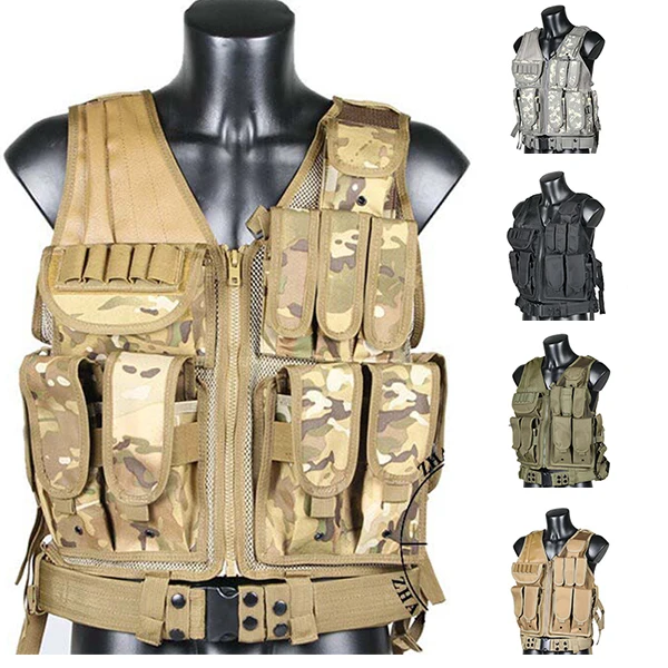 

Tactical vest chaleco swat 5 colors Camouflage amphibious High quality cs Counterterrorism Military Protective Training combat