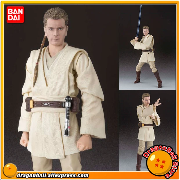 StarWar Original BANDAI Tamashii Nations S.H.Figuarts / SHF Action Figure - Obi-Wan Kenobi (Episode I) original bandai tamashii nations s h figuarts shf action figure battle droid from star wars episode i the phantom menace
