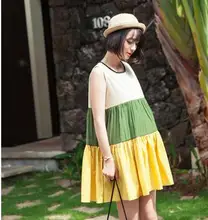 Korean maternity clothes new summer cotton pregnant women dress breastfeeding clothing nursing clothes SH-052YZ