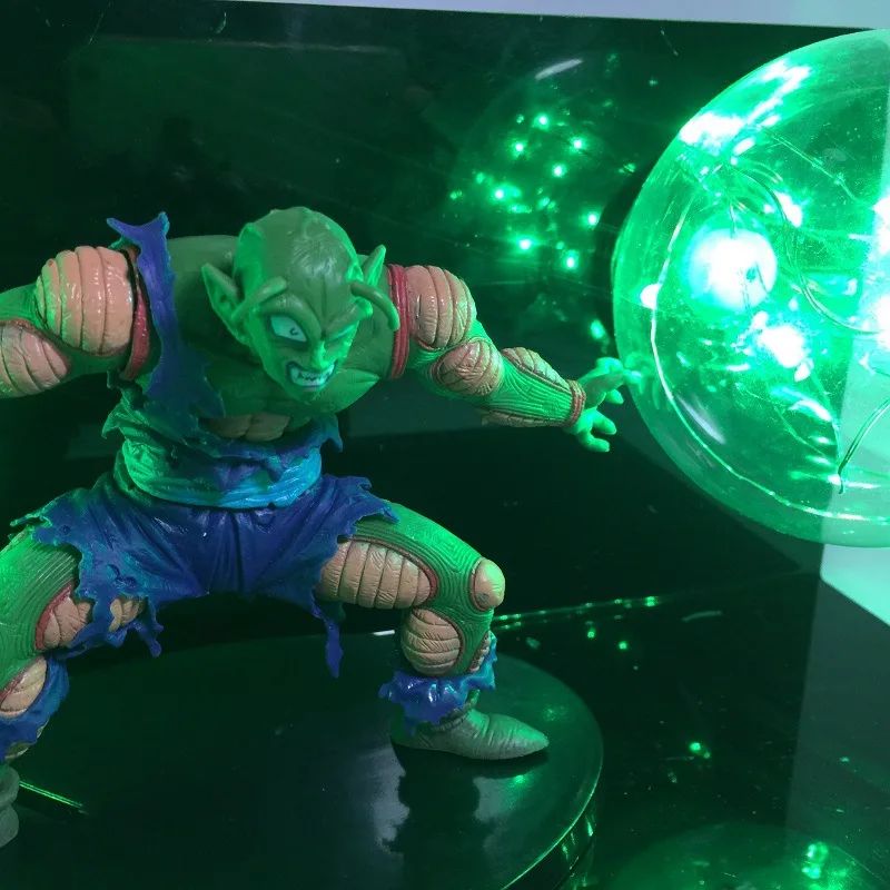 Dragon Ball Z пикколо зеленая LED лампа игрушки аниме светодиодный световая фигура в