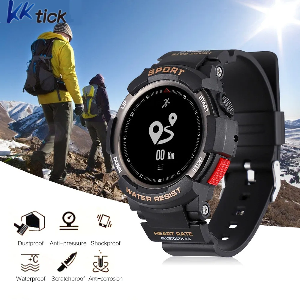 KKTICK F6 Смарт часы телефон NRF51822 Smartwatch для Для мужчин IP68 сна монитор удаленной
