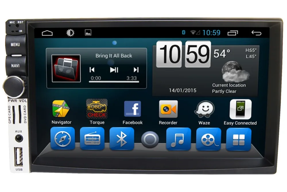 Excellent 7" HD 1024*600 Quad Core Android 6.0 2 Two Din Universal Car DVD Radio GPS Stereo Navigation Playe for old Nissan Hyundai Kia 1