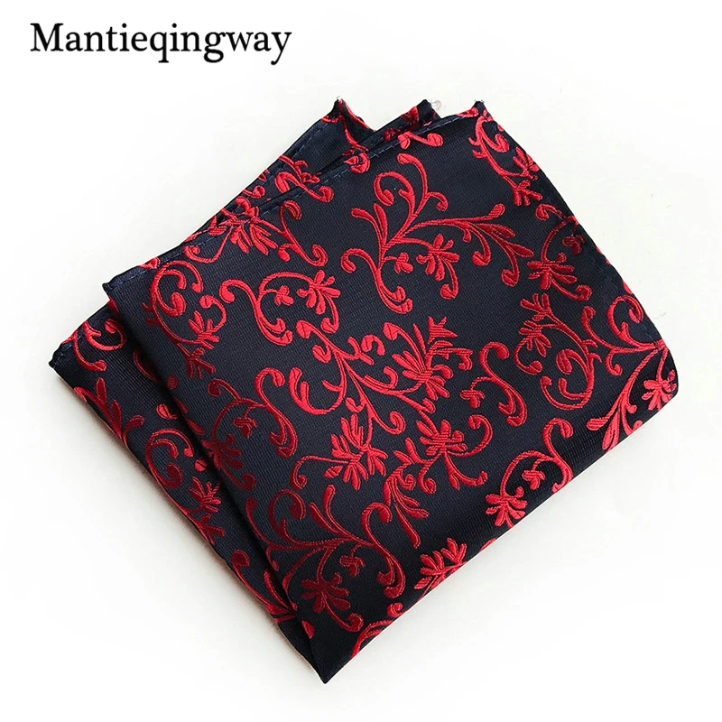 Mantieqingway мужские Цветочный плед Hanky унисекс высокое качество платок полиэстер Пейсли Бизнес платок грудь Полотенца