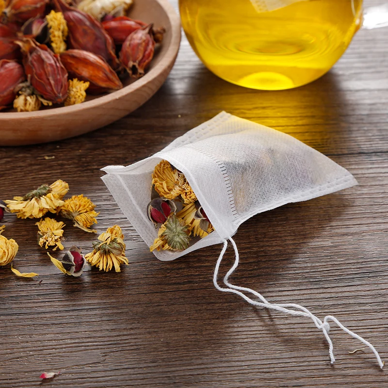

Newest 2 Sizes 100PCS/Lot Empty Tea Bag 7 x 9CM Empty Scented Teabags With String Heal Seal Filter Bags for Herb Loose Tea Bags