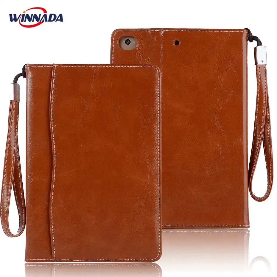 

For ipad mini case , Book Style with wallet function Smart Auto Wake / Sleep Cover for ipad mini 1 2 3 4 funda