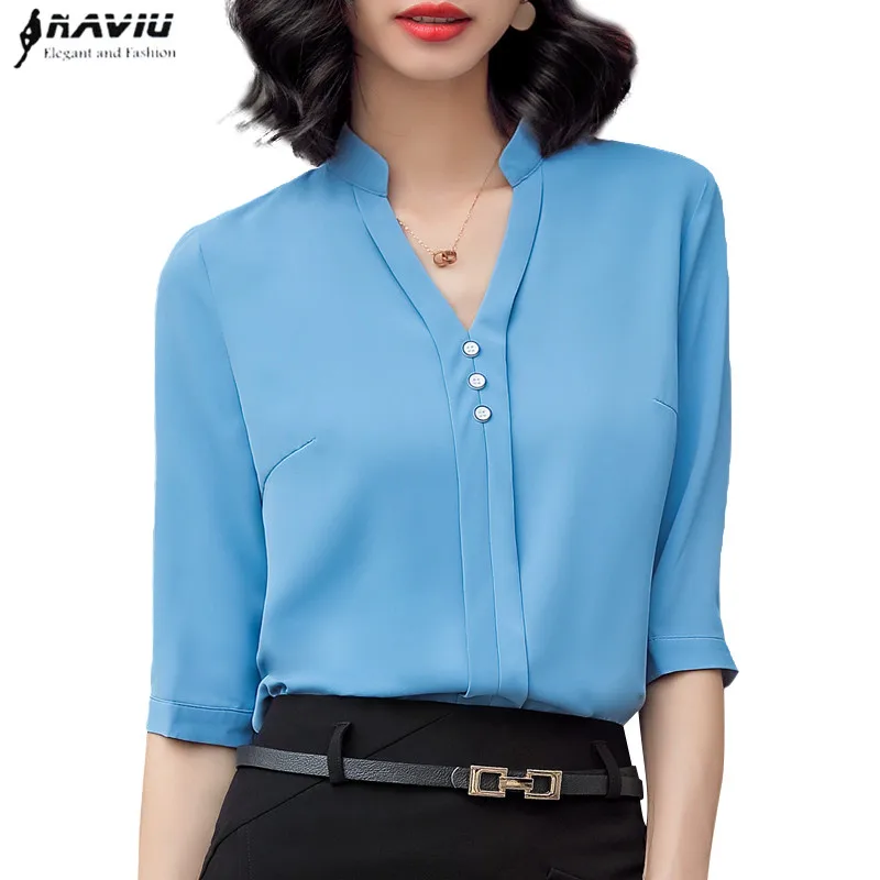 womens business blouse
