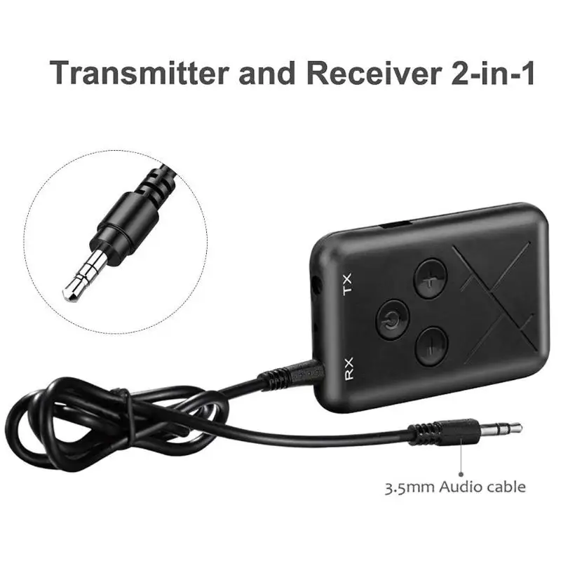 2 в 1 беспроводной Bluetooth 4,2 передатчик приемник 3,5 мм аудио адаптер