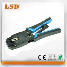 LT-200R 4 P/6 P/8 P/10 P red herramienta que prensa herramienta de corte de cable de red RJ45 herramienta que prensa