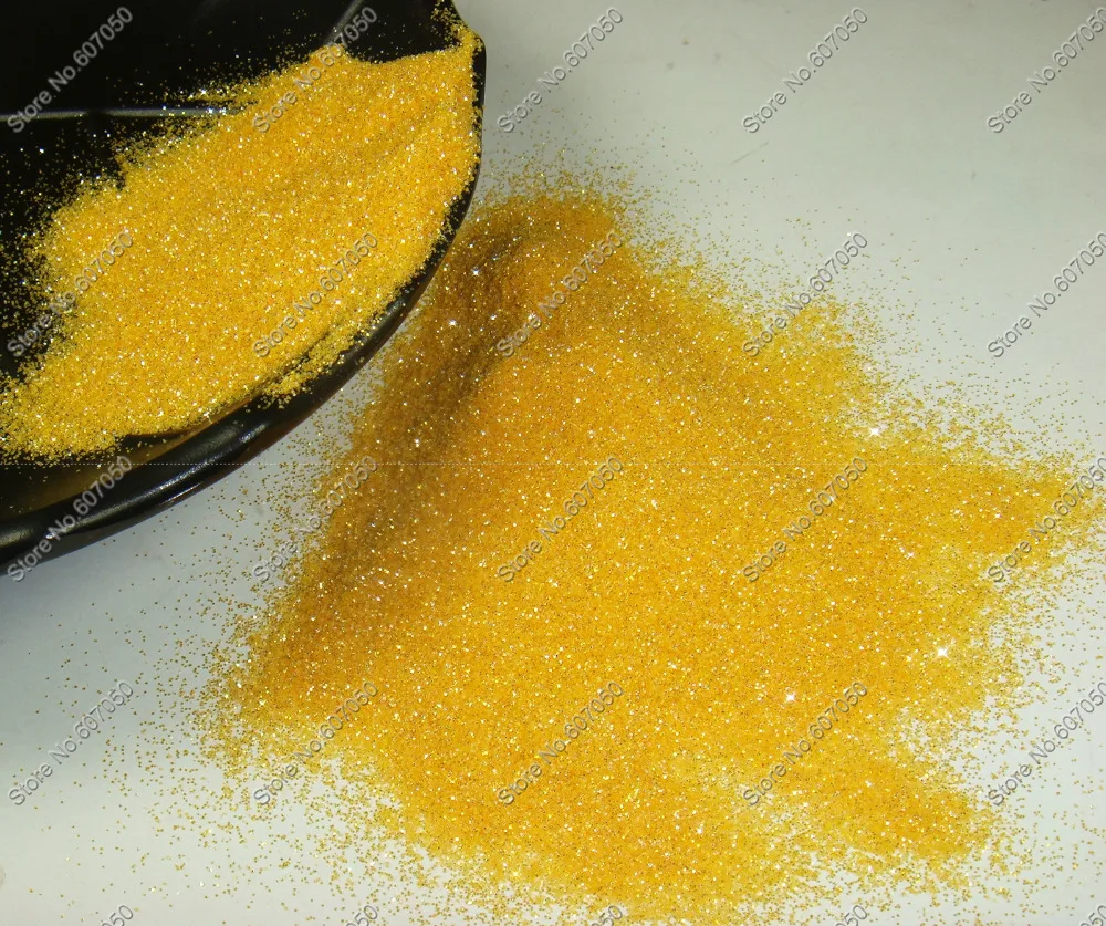 

1/128"(0.2MM)008Size Golden-yellow with Shining Silver Tints Nail Glitter Dust Powder for Nail Art Glitter Craft Decoration