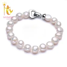 NYMPH pearl jewelry bracelets baroque pearl bracelets fine jewlery white freshwater pearl gift for women