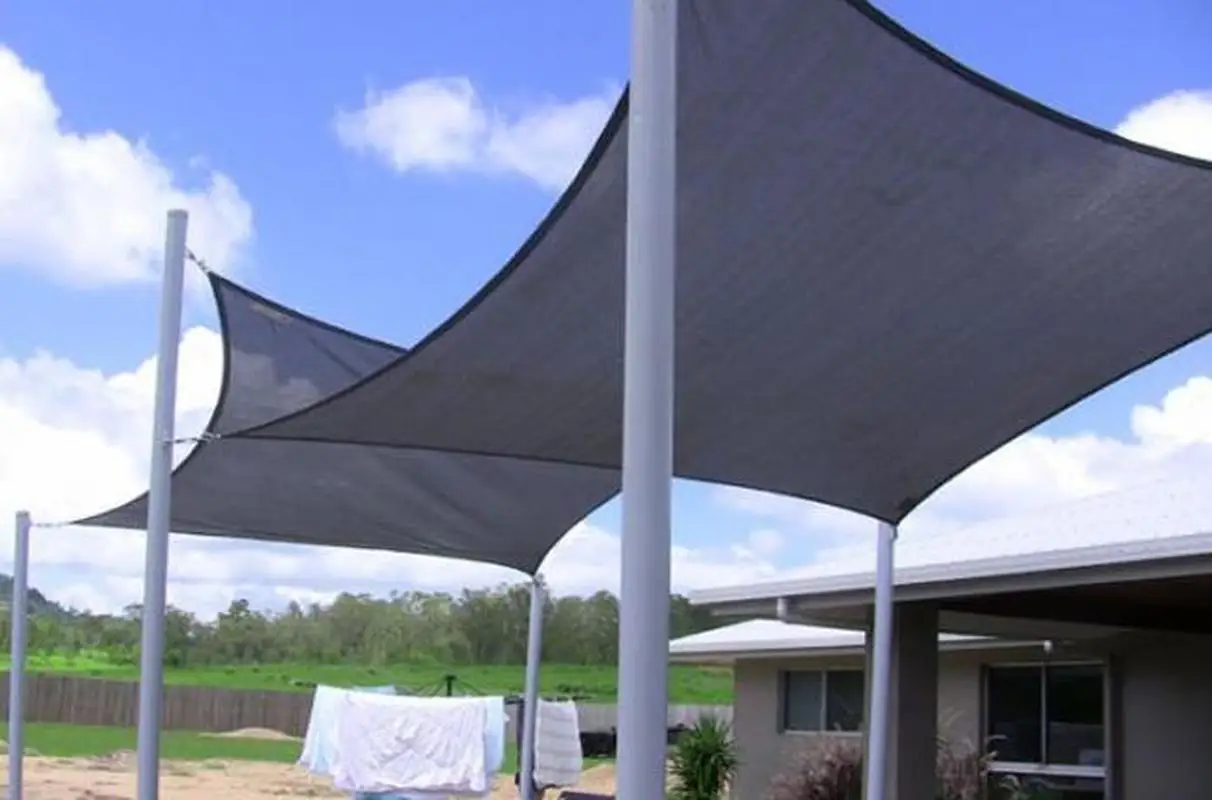 3x4 м HDPE квадратный затеняющий Парус с зашифровкой плотная наружная