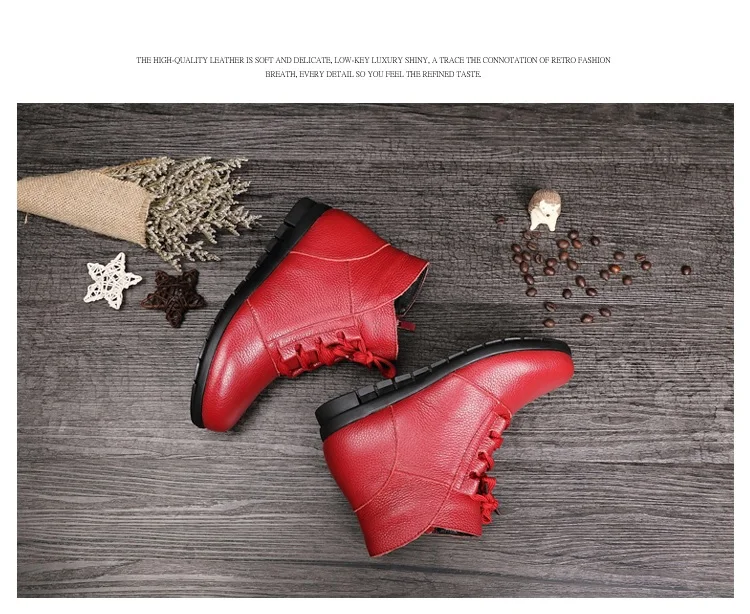 DRKANOL/; теплые зимние ботинки с толстым плюшем; женские ботильоны; Botines Mujer; женская повседневная обувь из натуральной кожи на плоской подошве; размер 41