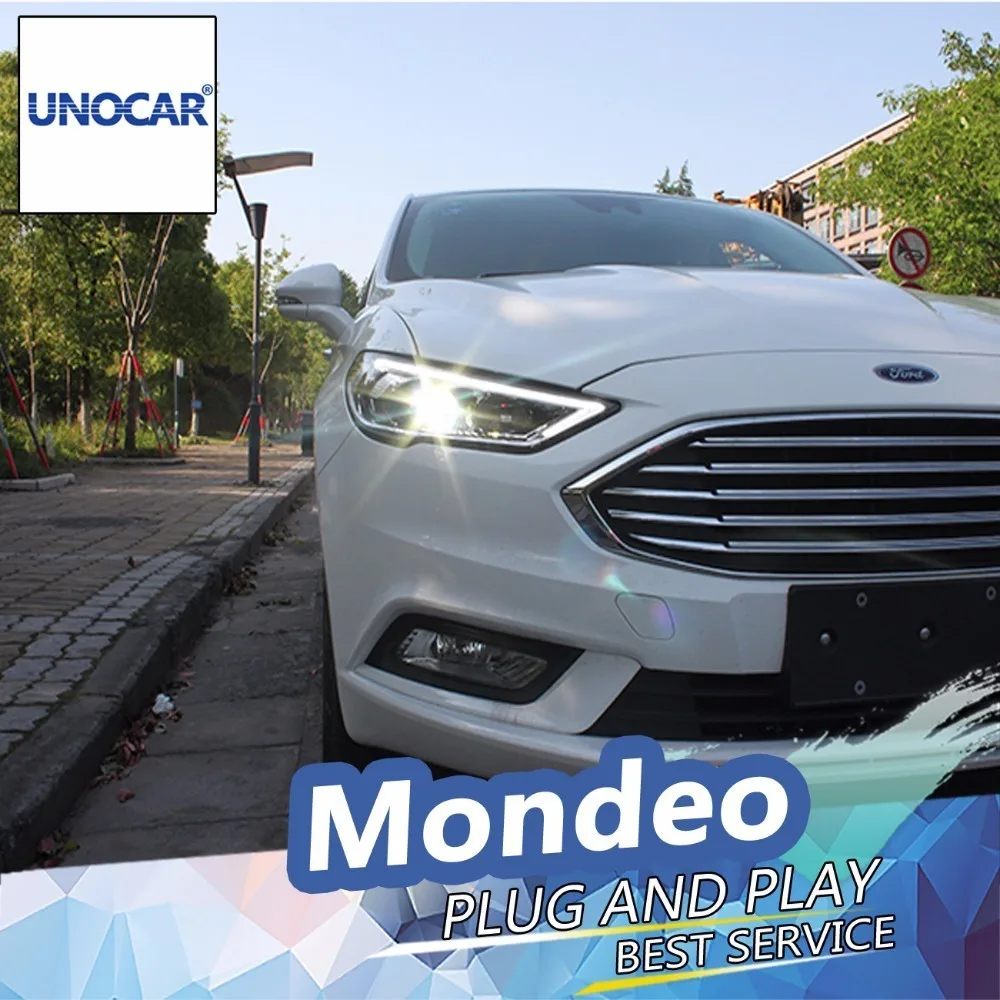 Unocar Head Lamp For Ford Fusion 2017 Headlights Mondeo Led Unocar Head Lamp For Ford Fusion 2017 Headlights Mondeo Led Headlight Drl Hid Bi Xenon Beam Lens Flash Straight Yellow Turning In Car Light Embly From