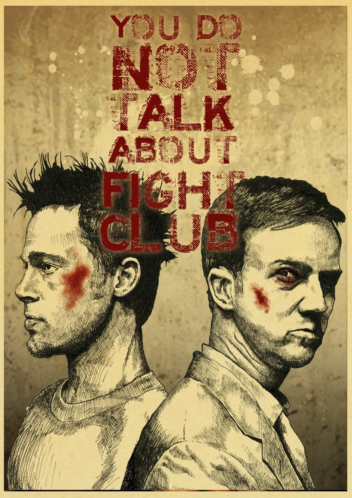 Fight Club 2 Poster Greatest Movies Vintage /& Classic Cinema