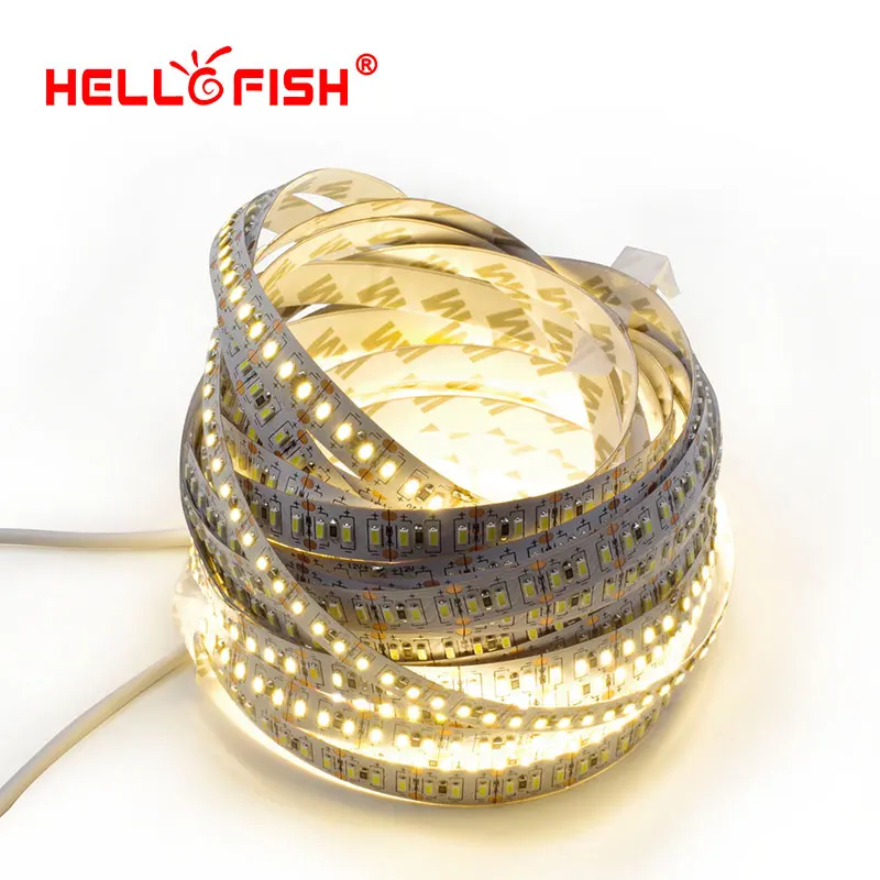 Hello Fish 5 м 3014 Светодиодная лента 204 светодиодный 12 В постоянного тока гибкая светодиодная лента светодиодный светильник белый/теплый белый