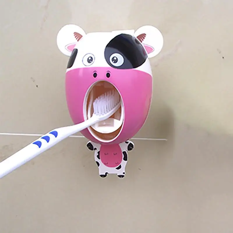 Automatic Toothpaste Dispenser Bathroom Accessories Set Toothpaste Squeezers Toothbrush Holder Wall Mount Rack Bathroom Tools
