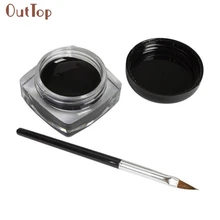 GS 1x гелевая подводка для глаз макияж черный водостойкий подводка для глаз+ подводка для глаз Кисть Aug 27