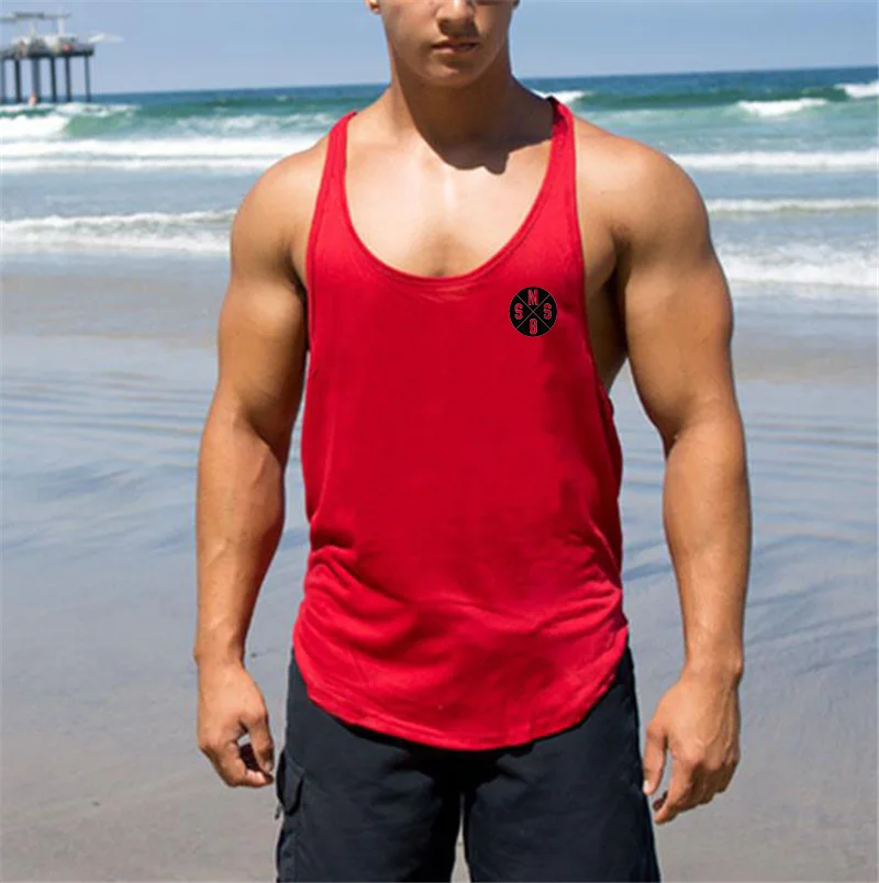 Майка Muscleguys Мужская для спорта брендовая майка тренировок без рукавов