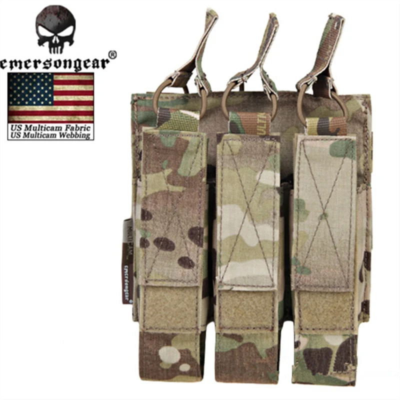 

EMERSONGEAR Modular Triple Pouch Airsoft Hunting MP7 Magazine Pouch Wargame Tactical Accessories Molle Mag Pouch Multicam EM6357