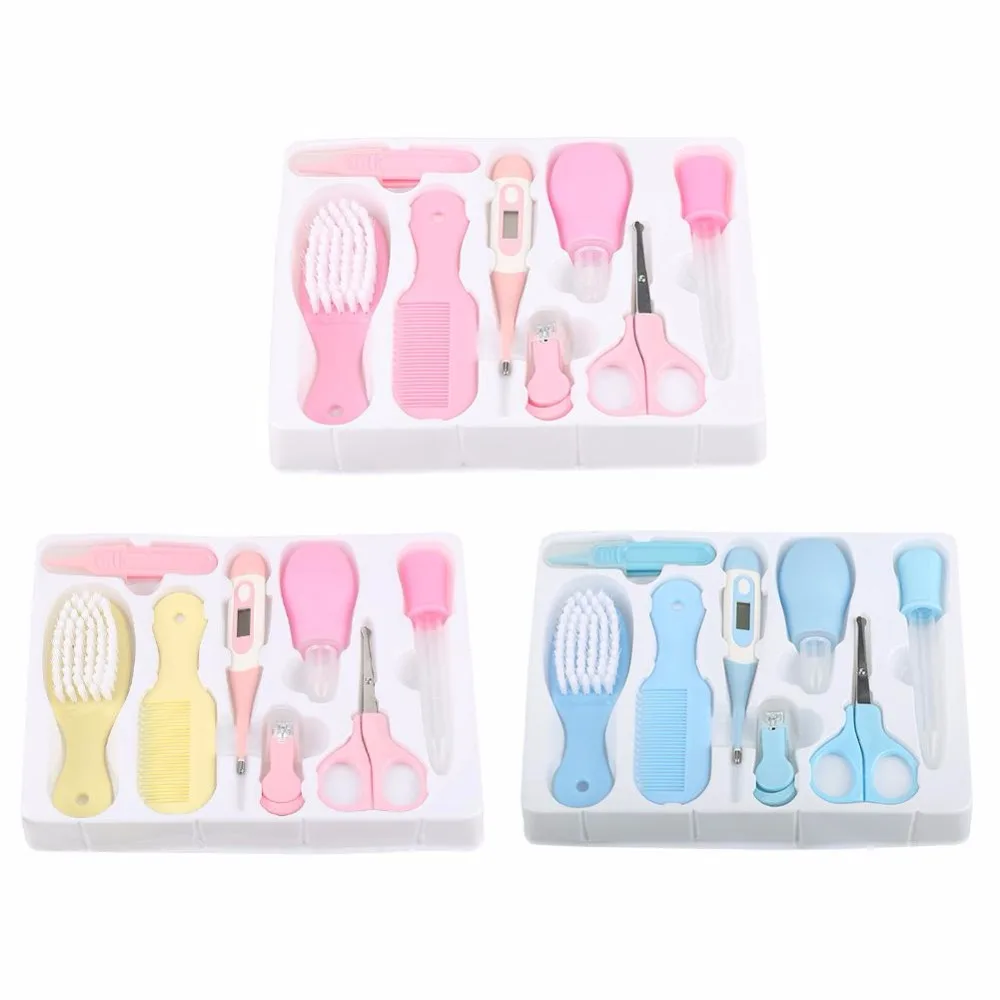 

8Pcs/Set Baby Health Care Sets Portable Newborn Tool Kits Kids Grooming Kit Baby Safety Cutter Nail Care Sets For Baby Children