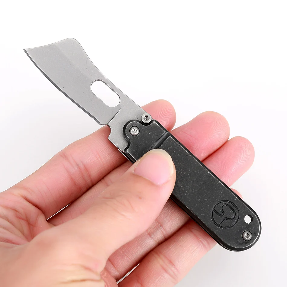 Swayboo мини открытый складной нож из нержавеющей стали, вымытый брелок, кулон, форма гороха, нож