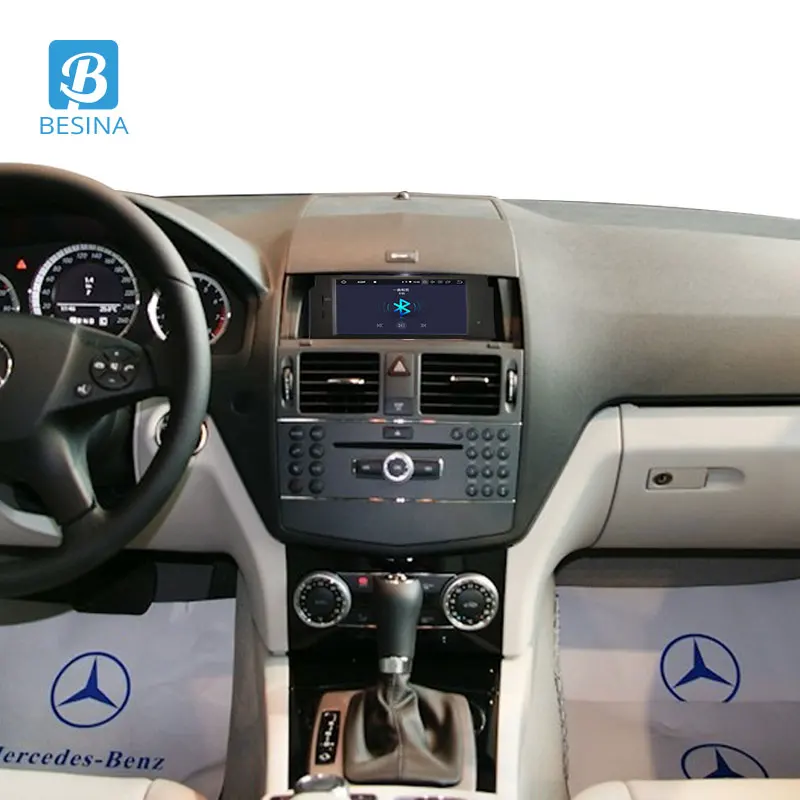 Автомобильный DVD плеер Besina 1 Din Android 10 0 для MERCEDES BENZ C Class C200 C180 W204 GPS навигация Wi Fi