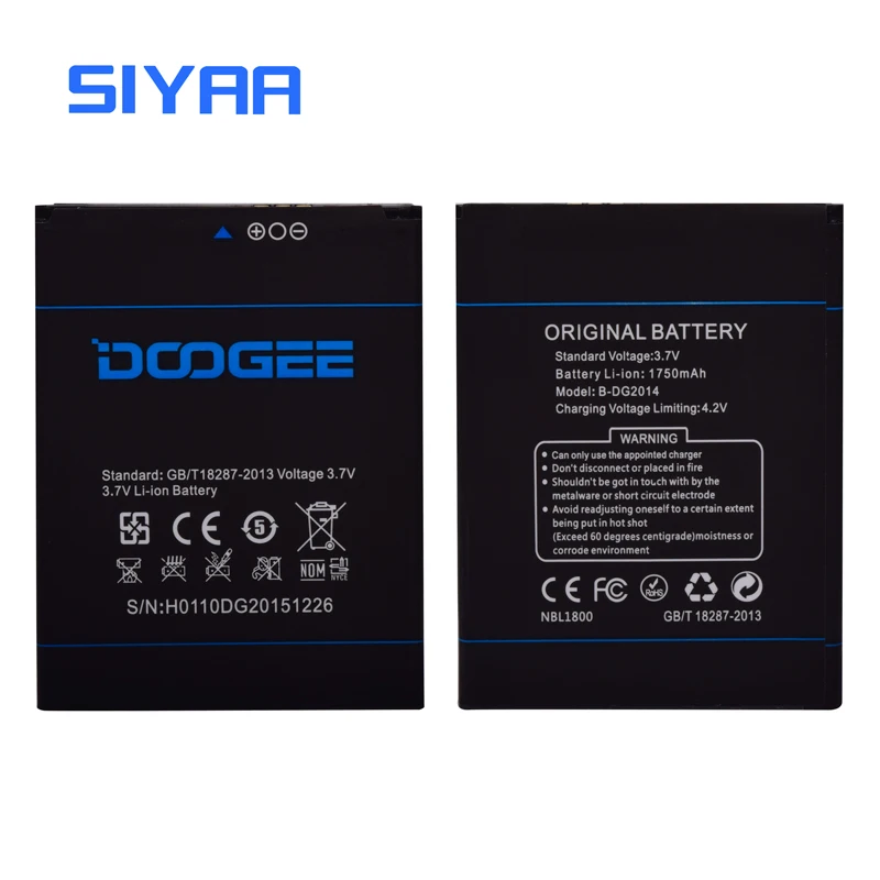 SIYAA оригинальный мобильный телефон Батарея B-DG2014 Для Doogee Turbo DG2014 Замена батарей