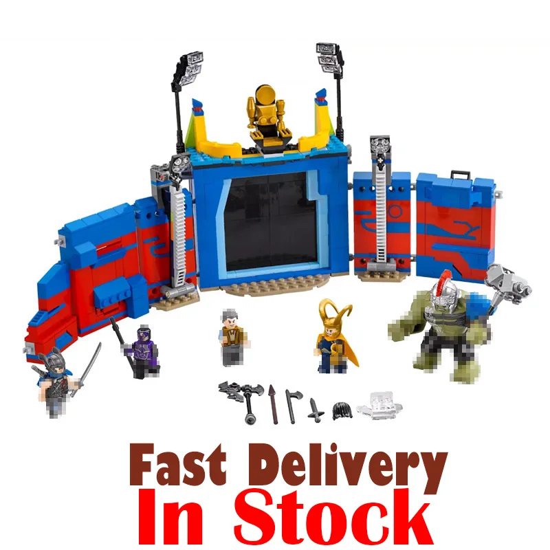 

Bela 10749 516pcs Super Heroes Series Thor vs. Hulk: Arena Clash Building Blocks Bricks Toys For children Marvel legoINGly 76088