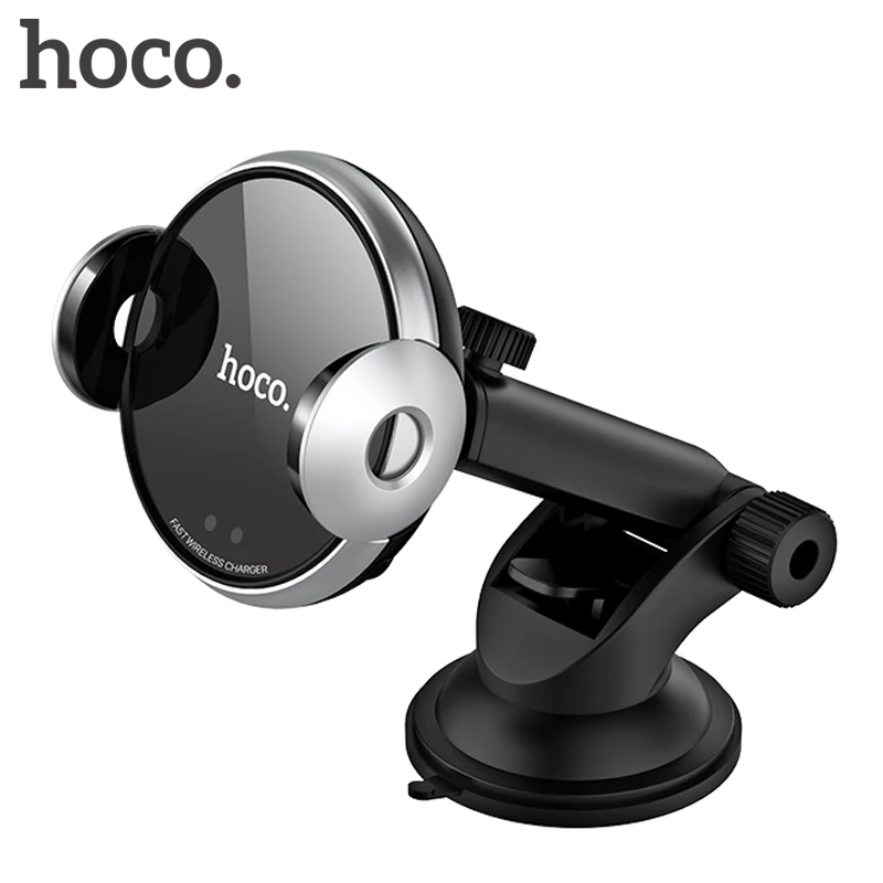 HOCO Qi Car Wireless Charger For iPhone Xs Max Xr X Samsung S10 S9 Intelligent Infrared Fast Wirless Charging Car Phone Holder